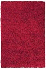 Červený kusový koberec Life shaggy