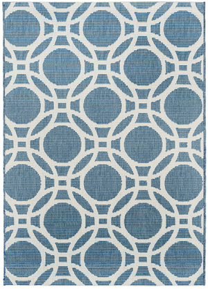 Modrý kusový koberec Adria 14KSK