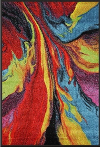 Vícebarevný kusový koberec Amore 9233A