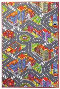 Vícebarevný kusový koberec Big City