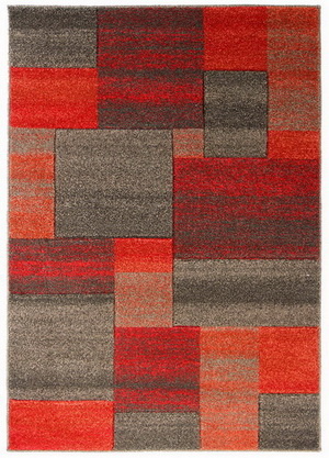 Červený kusový koberec Fuji L157/6515