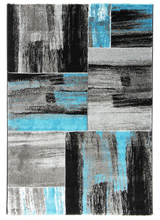 Modrý kusový koberec Hawaii 1350