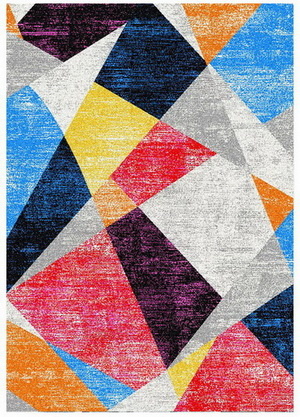 Vícebarevný kusový koberec Hawaii 1490