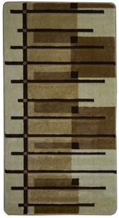Krémový kusový koberec Hansadim Frisé 9542C