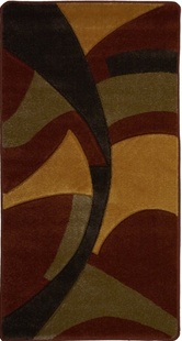 Hnědý kusový koberec Hansadim Frisé 1136T