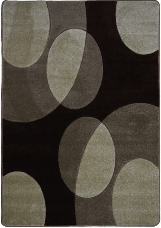 Hnědý kusový koberec Hansadim Frisé F452K