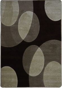 Hnědý kusový koberec Hansadim Frisé F452K