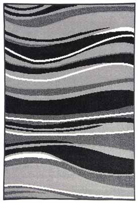 Černý kusový koberec PORTLAND 1598Z23H