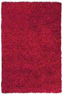 Červený kusový koberec Life shaggy