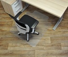 Polykarbonátová podložka pod židli - výřez L 120x100, hladká