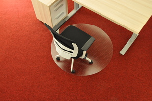 Polykarbonátová podložka pod židli - kruh 120cm, s hroty