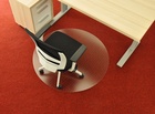 Polykarbonátová podložka pod židli - kruh 90cm, s hroty