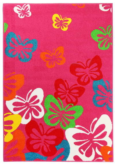 Růžový kusový koberec PLAY 14 RCR