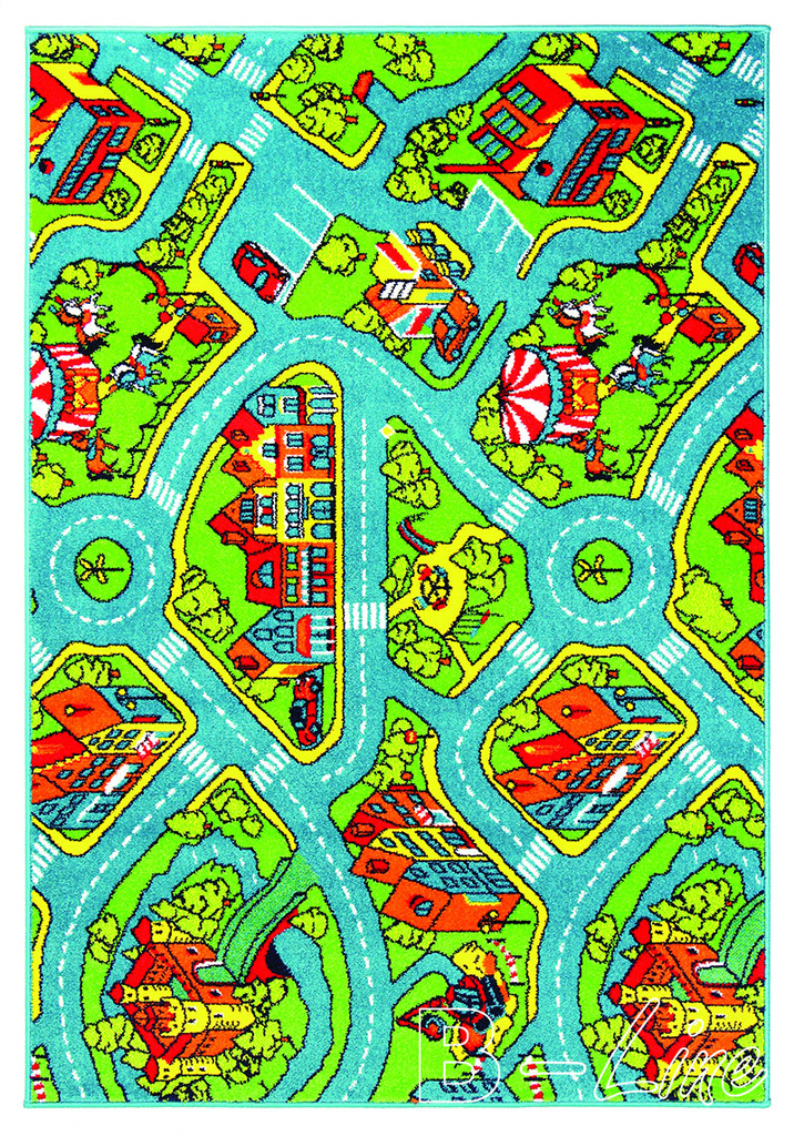 Vícebarevný kusový koberec PLAY 78KVK