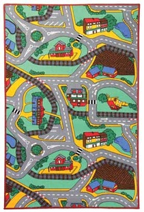 Vícebarevný kusový koberec Play Time