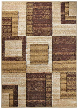 Hnědý kusový koberec Practica 98EDE
