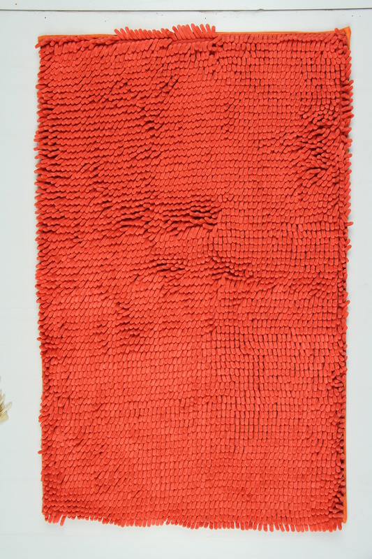 Oranžová koupelnová předložka Rasta Micro 50x80 cm