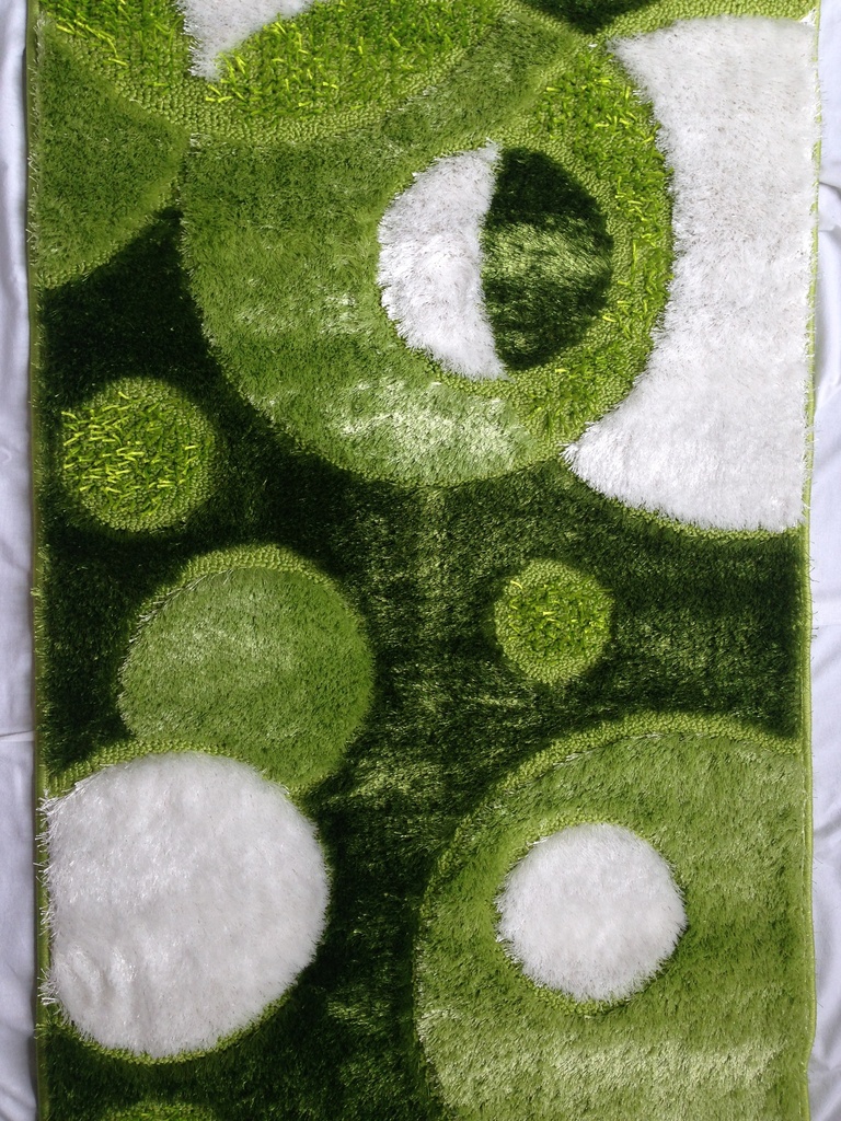 Zelený kusový koberec Shaggy Loop P045-Y