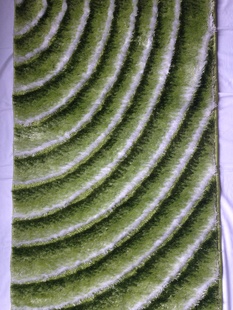 Zelený kusový koberec Shaggy Loop P053-Y