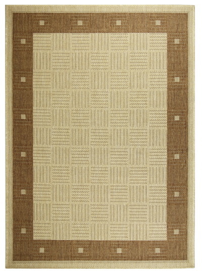 Hnědý kusový koberec SISALO 879634D