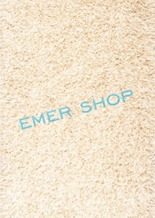 Krémový kusový koberec Super shaggy 6500-66