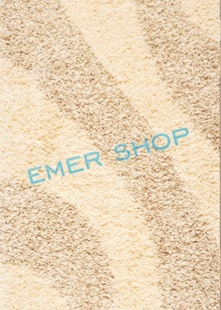 Krémový kusový koberec Super shaggy 6569-65