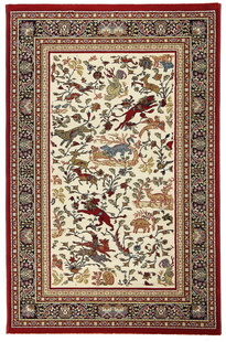 Červený kusový koberec Tashkent 60J