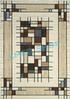 Krémový kusový koberec Vincenza H818