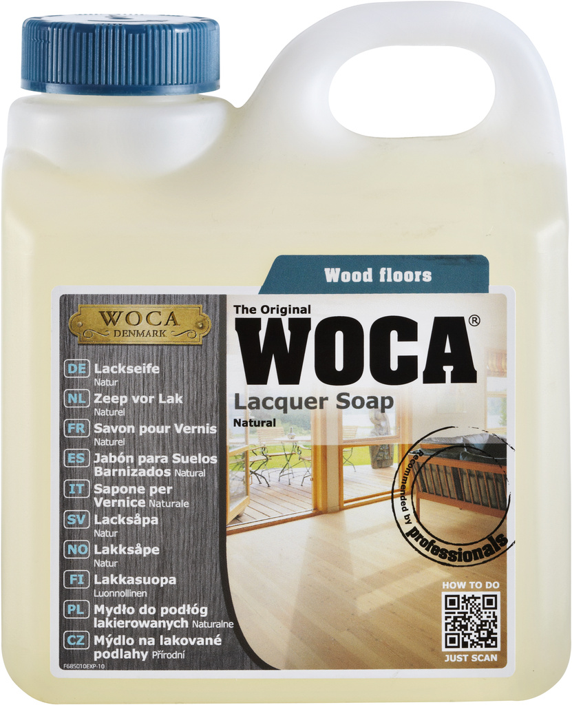 WOCA Mýdlo na lakované, laminátové a vinylové podlahy
